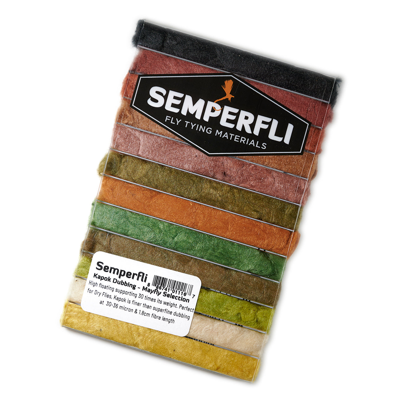 thumbnail image 2 of Semperfli Kapok Natural Hollow Fibre Dubbing Selection Pack – Fly Tying Body Material 2 of 4