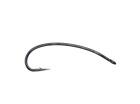 Togens Curved Black Nickel Salmon Straight Eye, #2 / 1000 Fly Tying Hooks