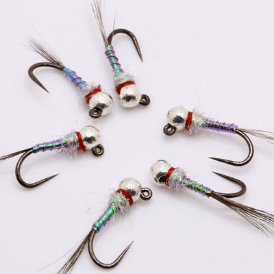 Goldhead Buzzers Trout Flies - 12 Pack Okey Dokey Buzzers Black Size 10/12