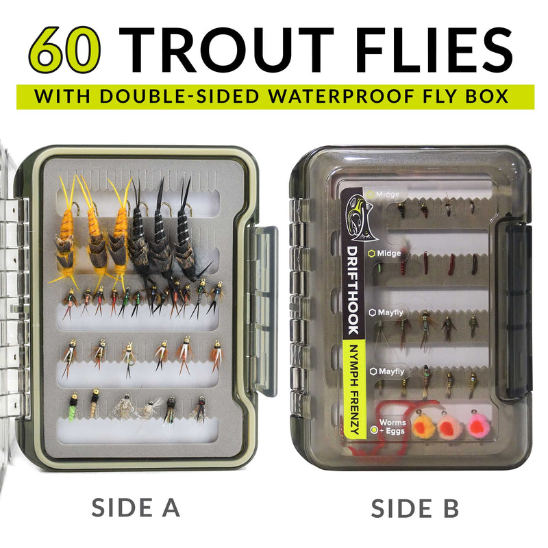 Nymph Frenzy Fly Fishing Flies Kit