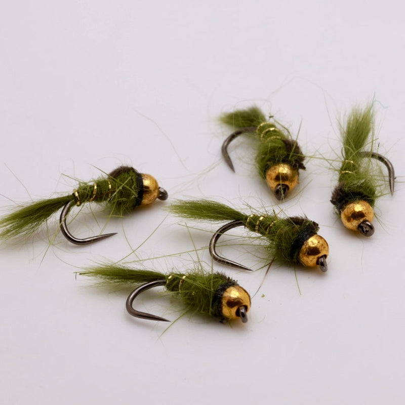 Olive Gold Ribbed Hare&