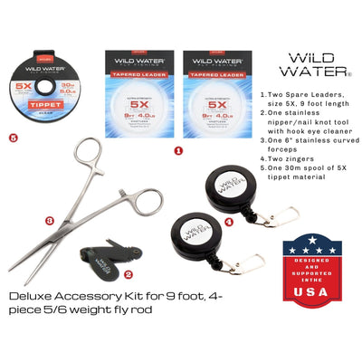 CNC Fly Reel Fly Fishing Combo, 9 ft 5/6 wt | Wild Water Fly Fishing