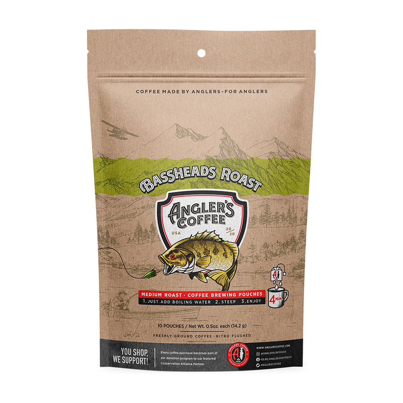 Bassheads Single Serve Medium Roast - Fresh Brew Coffee Pouch