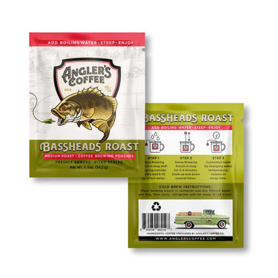 Bassheads Single Serve Medium Roast - Fresh Brew Coffee Pouch