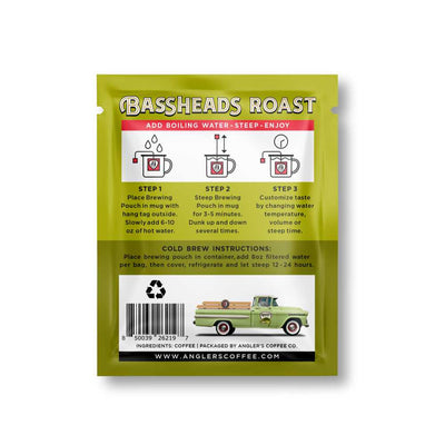 Bassheads Single Serve Medium Roast - Fresh Brew Coffee Pouch