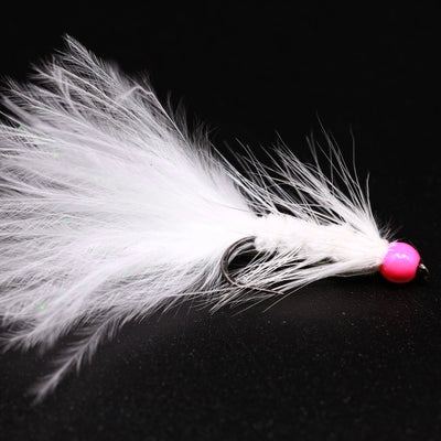 White Crystal Bugger Pink Head