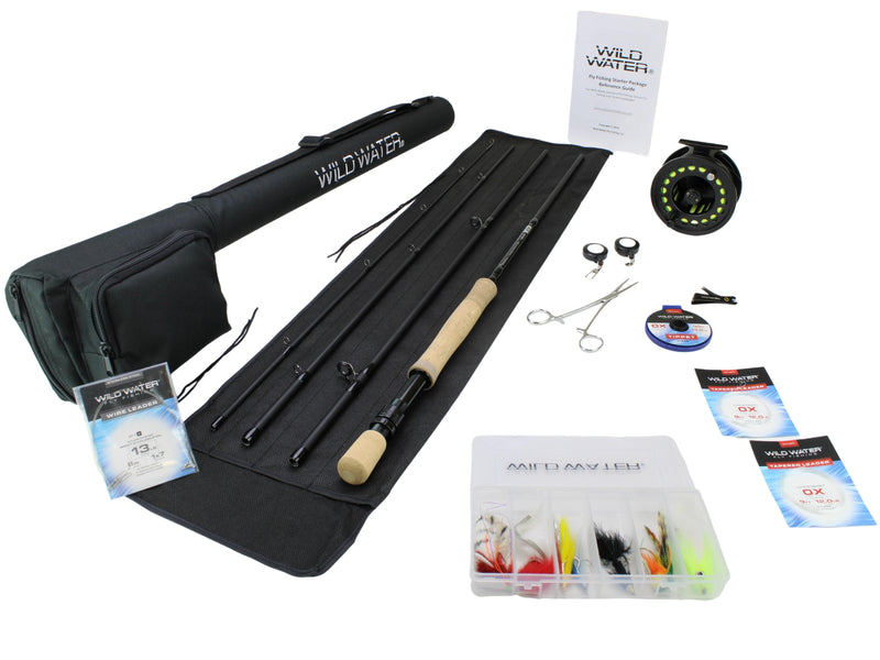 Wild Water Standard Fly Fishing Combo 9 ft, 4-Piece 12 wt Rod