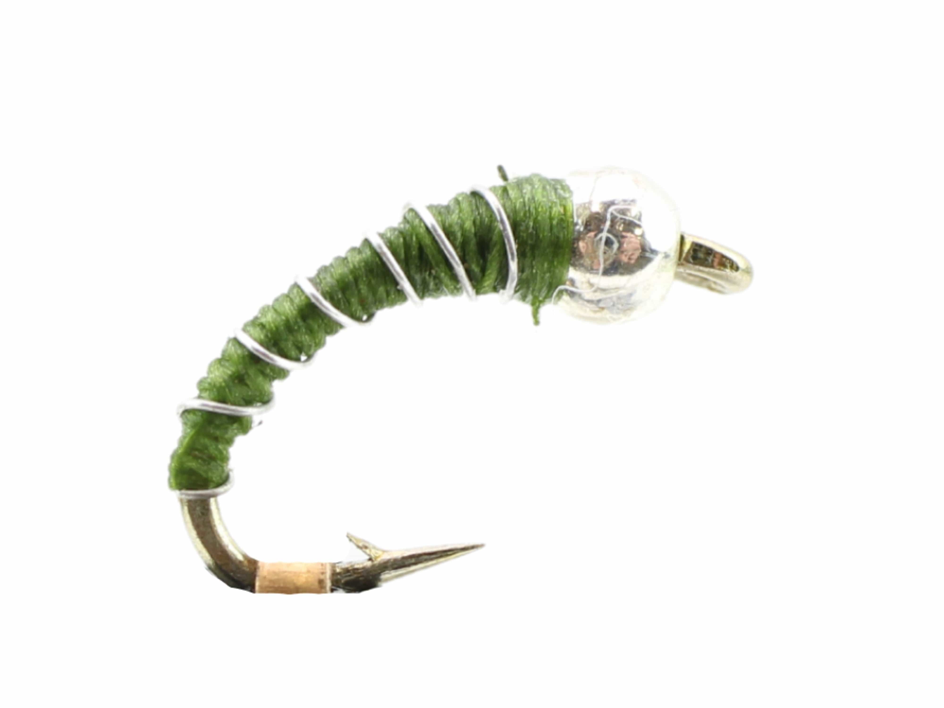 Zebra Midge, Size 18 | Olive | Qty. 6 | Wild Water Fly Fishing – Togens ...