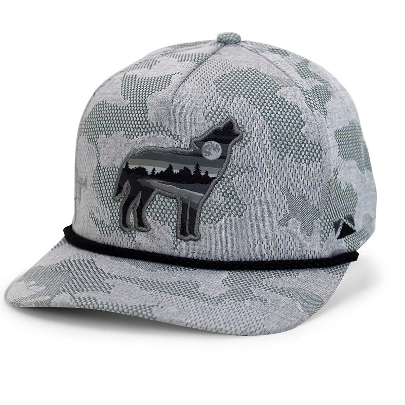 Wolf Howl Cloud Texture 5-Panel Rope Cap – Togens Fly Shop