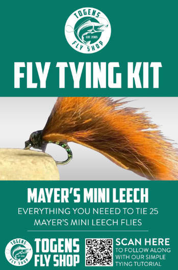 Mini Leech Fly Tying Kit – Size #12 Scud (Rabbit Zonker Leech Kit, Bla ...