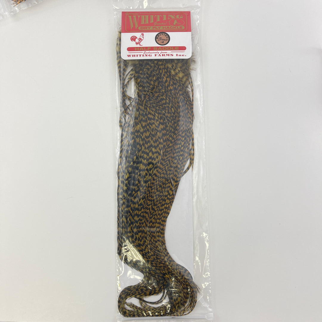 ルアー・フライ WHITING BRONZE ROOSTER SADDLE WHITE Whiting Bronze 1/2 Saddle – Whiting Farms