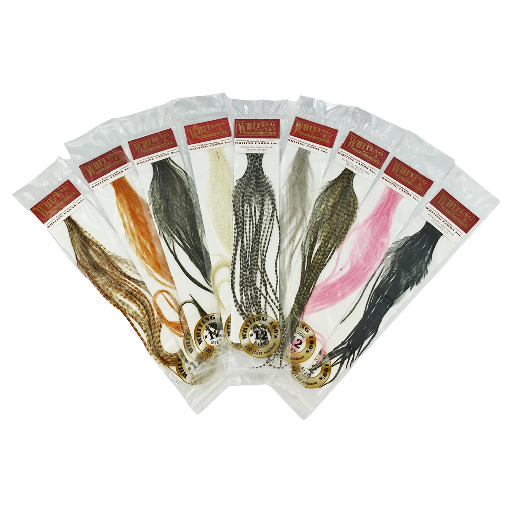 Whiting 100 Packs Saddle Hackle